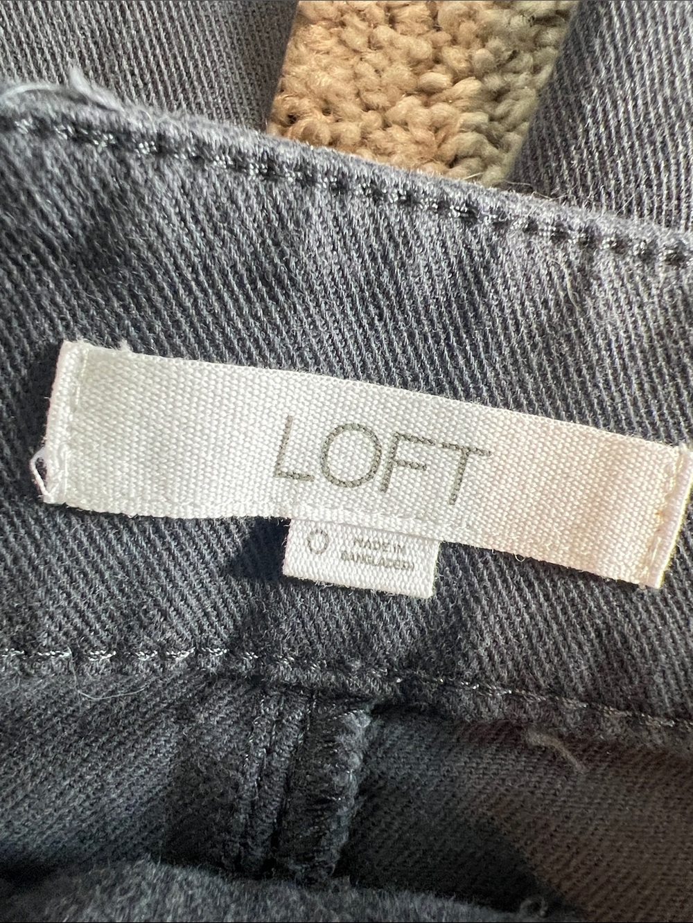 LOFT Palmer Wide Leg Pants – Washed Black size 0 - Picture 4 of 7